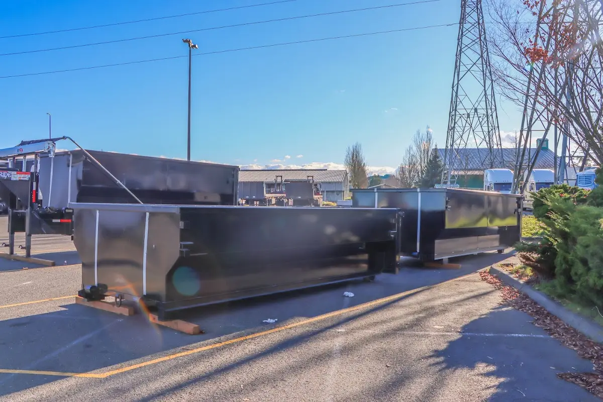 Roll-off dumpster ready for waste disposal at job site for Residential Dumpster Rental in Imperial